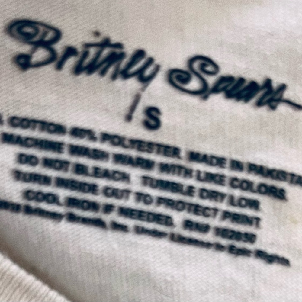 Britney Spears Women's Short Sleeve Tee - Cream